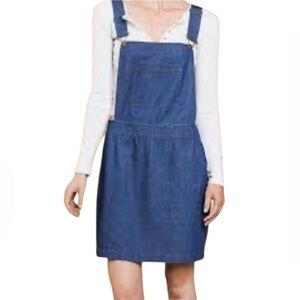 Umgee Large Overall Dress Denim Pockets